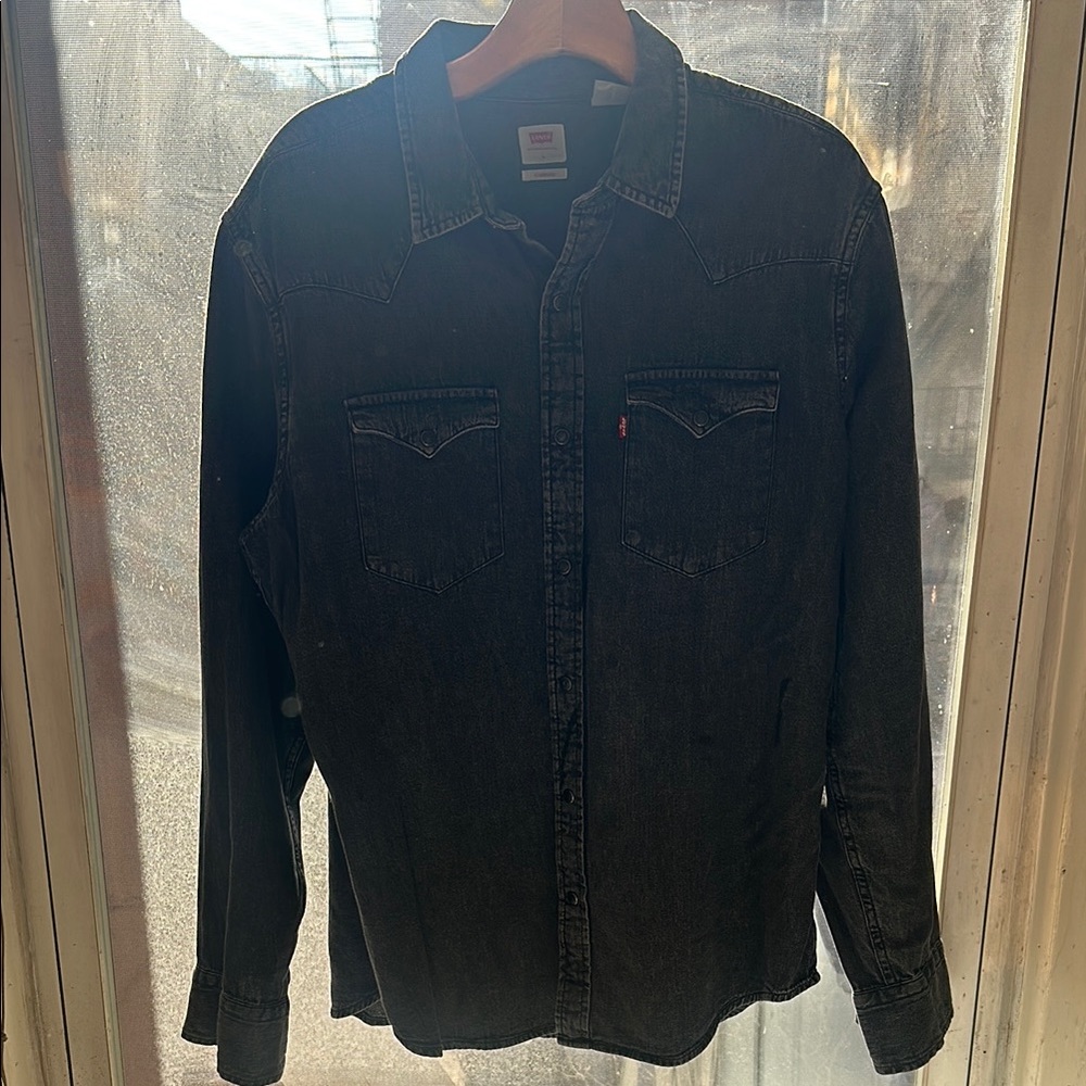 Levi's Black Denim Shirt